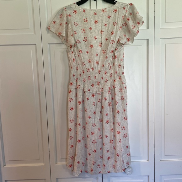 Rebecca Taylor $395 Maui flower smocked dress size medium - Picture 4 of 5